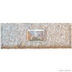 Pia de granito Santa Cecília 200x55cm 1 mesa seca de inox Bom Jesus