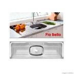 Pia de inox Bella 150x53x13cm Franke