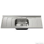 Pia de inox Dubai 120x54,5cm com cuba GhelPlus