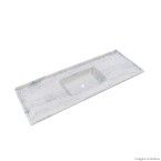 Pia de mármore sintética 150x54cm cinza Decoralita