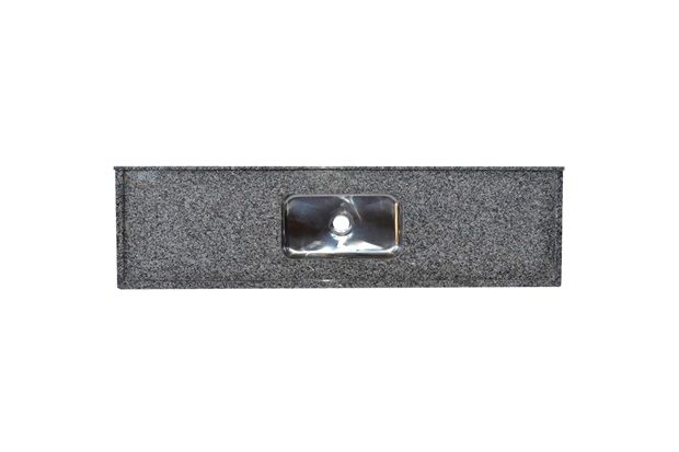 Pia Granito Luxo Ocre 180x55cm com Cuba Inox