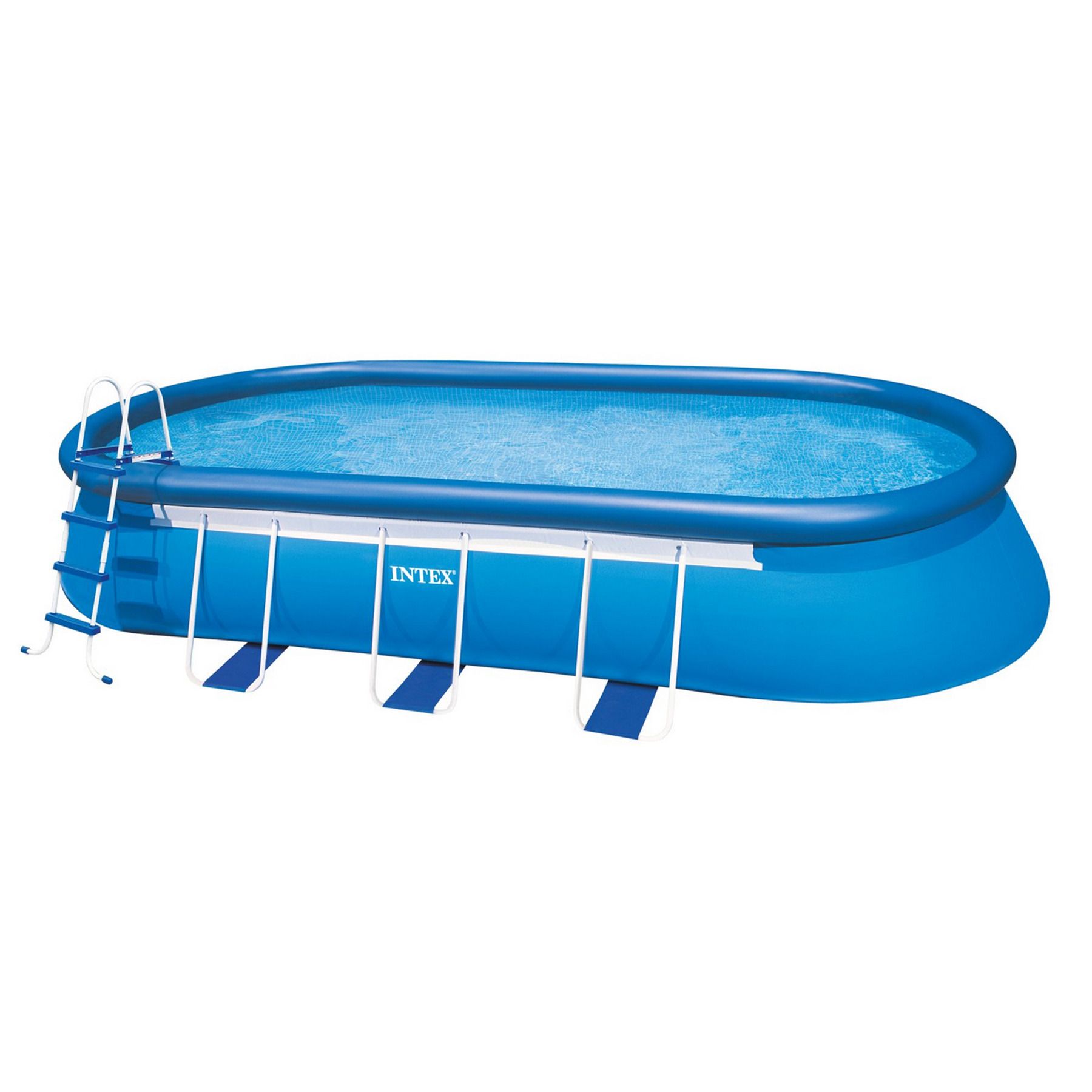 Piscina Armar Oval 16628L com Escada, Capa, Forro e Filtro 127V(110V) Intex