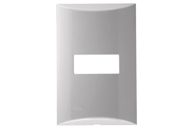 Placa 4x2 para 1 Módulo Branco Brava