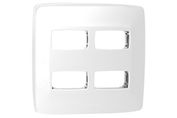 Placa 2 2 Postos Separados Fortbella Ref. Fbp44s