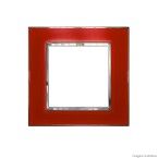 Placa 3 3 postos Arteor mirror red 4X4 583033 Pial