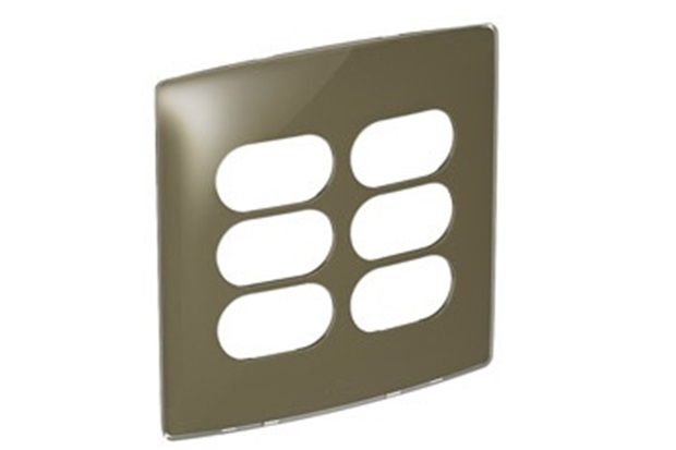 Placa 3 3 Postos Separados 4x4 Nereya Malt Gloss Ref. 663435