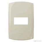 Placa 4x2 1 módulo amendôa suave Bliss Alumbra