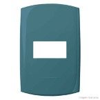 Placa 4x2 1 módulo azul cadete Bliss Alumbra