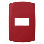 Placa 4x2 1 módulo vermelho nativo Bliss Alumbra