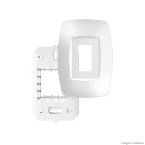 Placa 4x2 1 posto com suporte vertical Elegance Fame