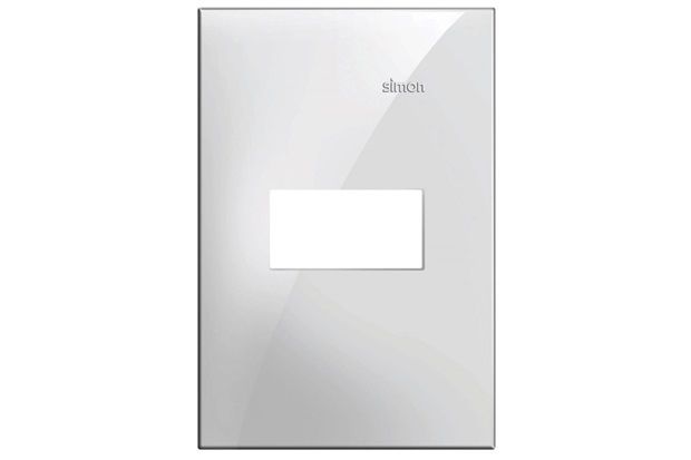 Placa 4x2 1 Posto Horizontal Simon 35 Branco