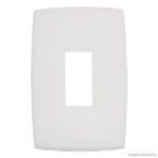 Placa 4x2 1 posto vertical branco Pialplus Pial