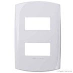 Placa 4x2 2 módulos distanciados azul capri Bliss Alumbra