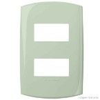 Placa 4x2 2 módulos distanciados cheiro verde Bliss Alumbra