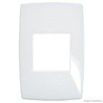 Placa 4x2 2 postos branco gloss Pialplus Pial