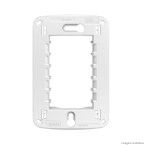 Placa 4X2 2 postos Miluz com suporte branca Schneider