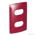 Placa 4x2 2 postos separados cherry gloss Nereya Pial