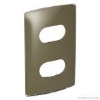 Placa 4x2 2 postos separados malt gloss Nereya Pial