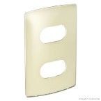 Placa 4x2 2 postos separados quinoa gloss Nereya Pial