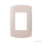 Placa 4x2 3 módulos amendôa suave Bliss Alumbra