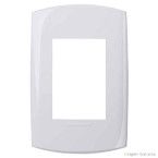 Placa 4x2 3 módulos azul capri Bliss Alumbra