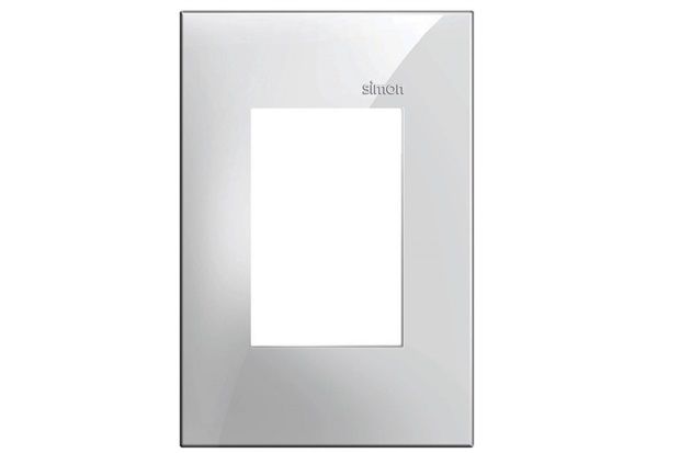 Placa 4x2 3 Postos Horizontais Simon 35 Branco