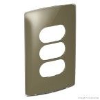 Placa 4x2 3 postos separados malt gloss Nereya Pial