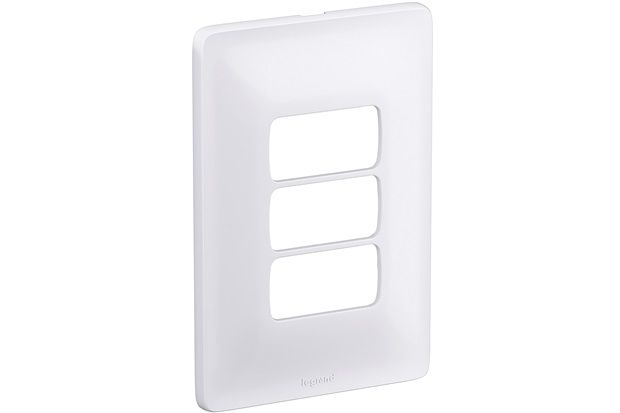 Placa 4x2 3 Postos Separados Zeffia Branco