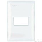 Placa 4x2 com 1 módulo branco Thesi Bticino