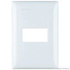 Placa 4x2 com 1 módulo marinha Thesi Bticino