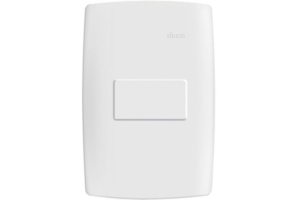 Placa 4x2 com Suporte Cega Branco S30