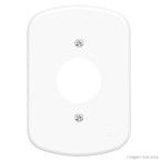 Placa 4x2 F5 Blanc Fame