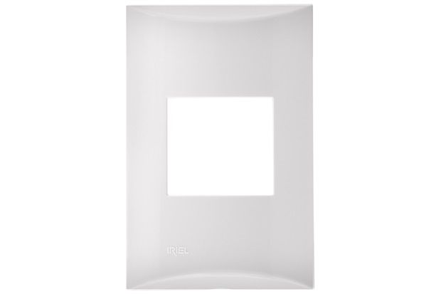 Placa 4x2 para 2 Módulos Brava Branco