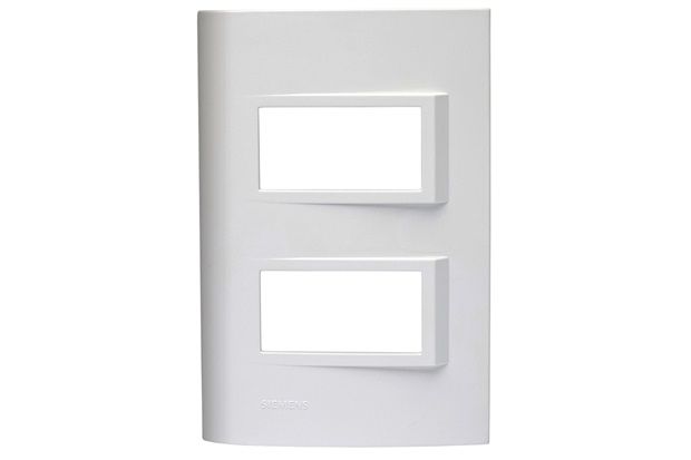 Placa 4x2 para 2 Módulos Distribuídos Branco Vivace