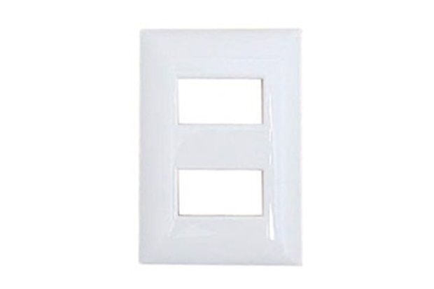 Placa 4x2 para 2 Módulos Thesi Up Branca M5p2