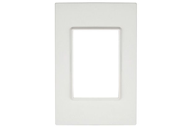 Placa 4x2 para 3 Módulos Delta Branco