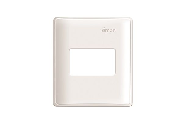 Placa 4x4 1 Módulo para Caixa de Sobrepor Simon 19 Branca