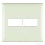 Placa 4x4 2 módulos atlantis Thesi Bticino