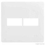 Placa 4x4 2 módulos horizontal Habitat Fame