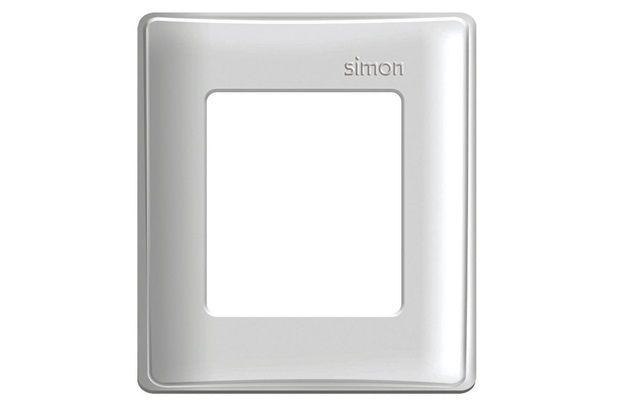 Placa 4x4 2 Módulos para Caixa de Sobrepor Simon 19 Branca