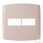 Placa 4x4 2 módulos pêssego rosado Bliss Alumbra