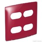 Placa 4x4 2 postos 2 postos separados cherry gloss Nereya Pial