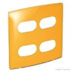 Placa 4x4 2 postos 2 postos separados tangerine gloss Nereya Pial