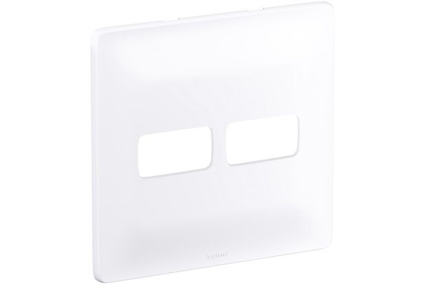 Placa 4x4 2 Postos Separados Zeffia Branco