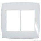 Placa 4x4 3 3 postos branco Gloss Pialplus Pial