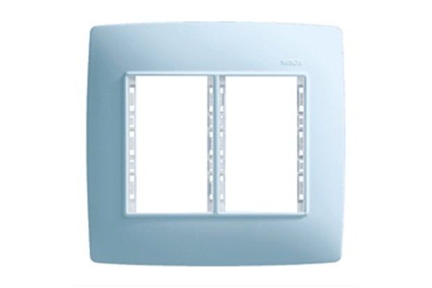 Placa 4x4 6 Postos com Suporte Azul S30