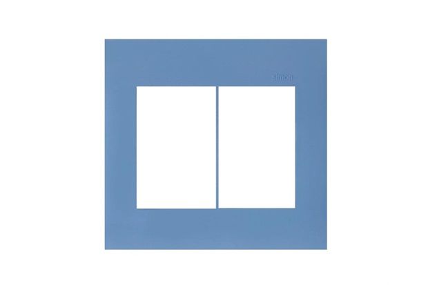 Placa 4x4 6 Postos Horizontal Azul