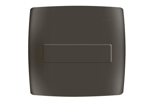 Placa 4x4 Cega com Suporte Simon 30 Grafite