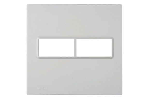 Placa 4x4 para 2 Módulos Delta Branco