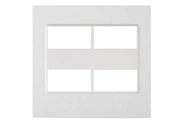 Placa 4x4 para 4 Módulos Delta Branco